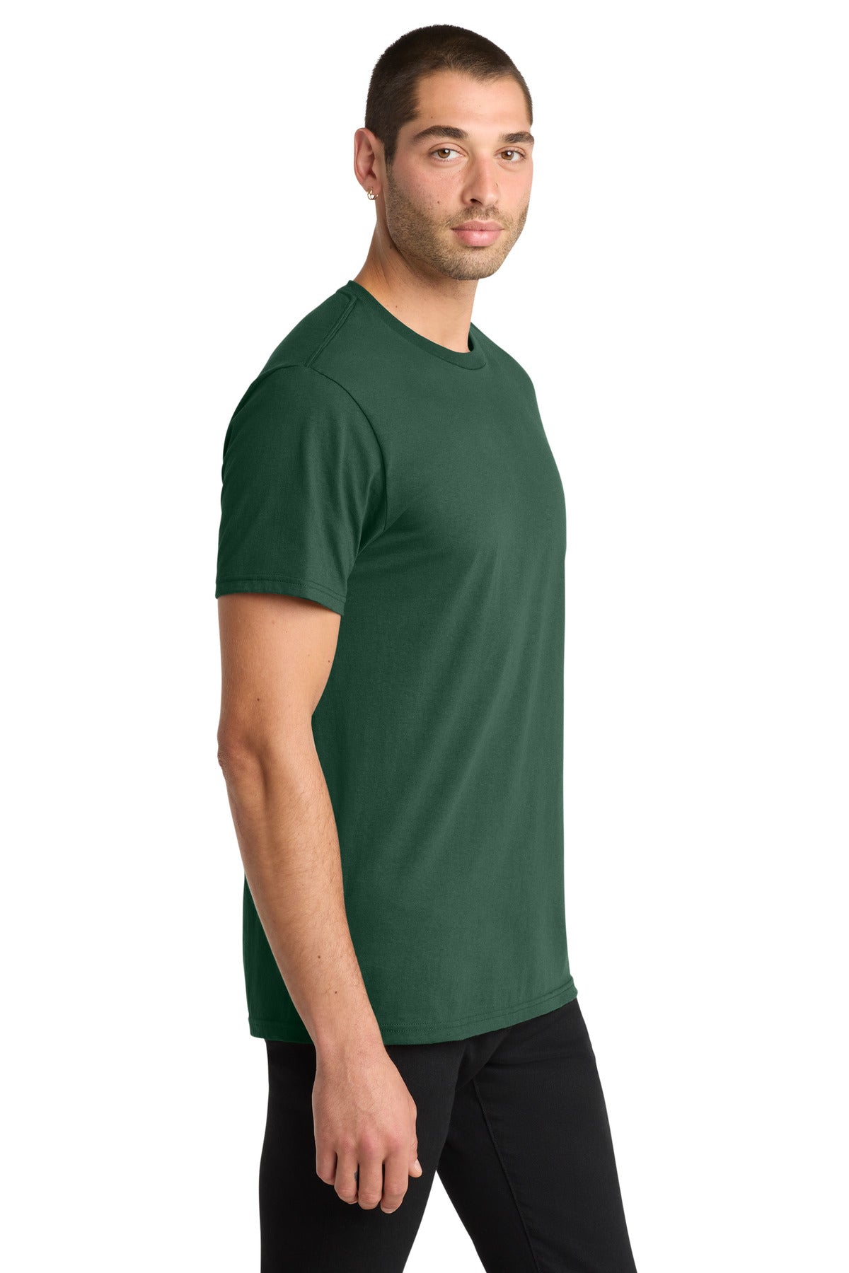 District The Concert Tee DT5000 - Forest Green - side