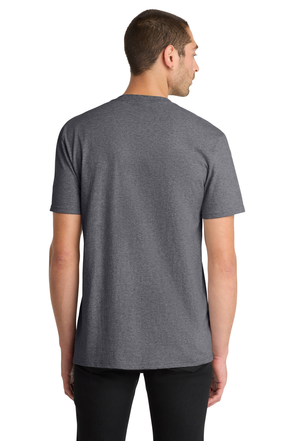 District The Concert Tee DT5000 - Heathered Charcoal - back