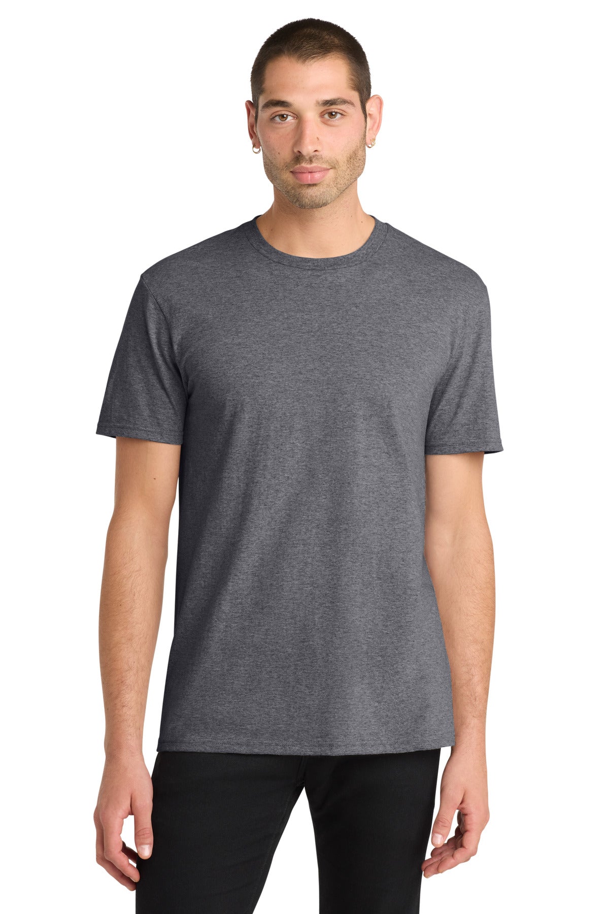 District The Concert Tee DT5000 - Heathered Charcoal - front