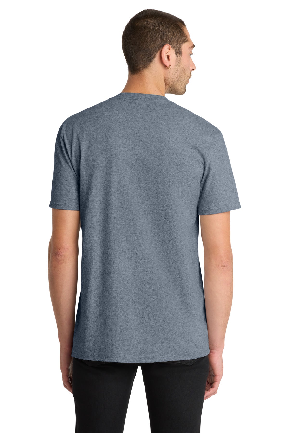 District The Concert Tee DT5000 - Heathered Navy - back