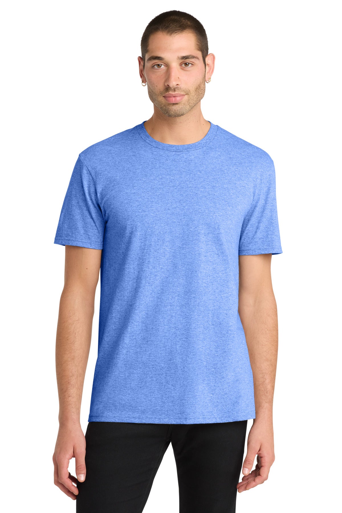 District The Concert Tee DT5000 - Heathered Royal - front