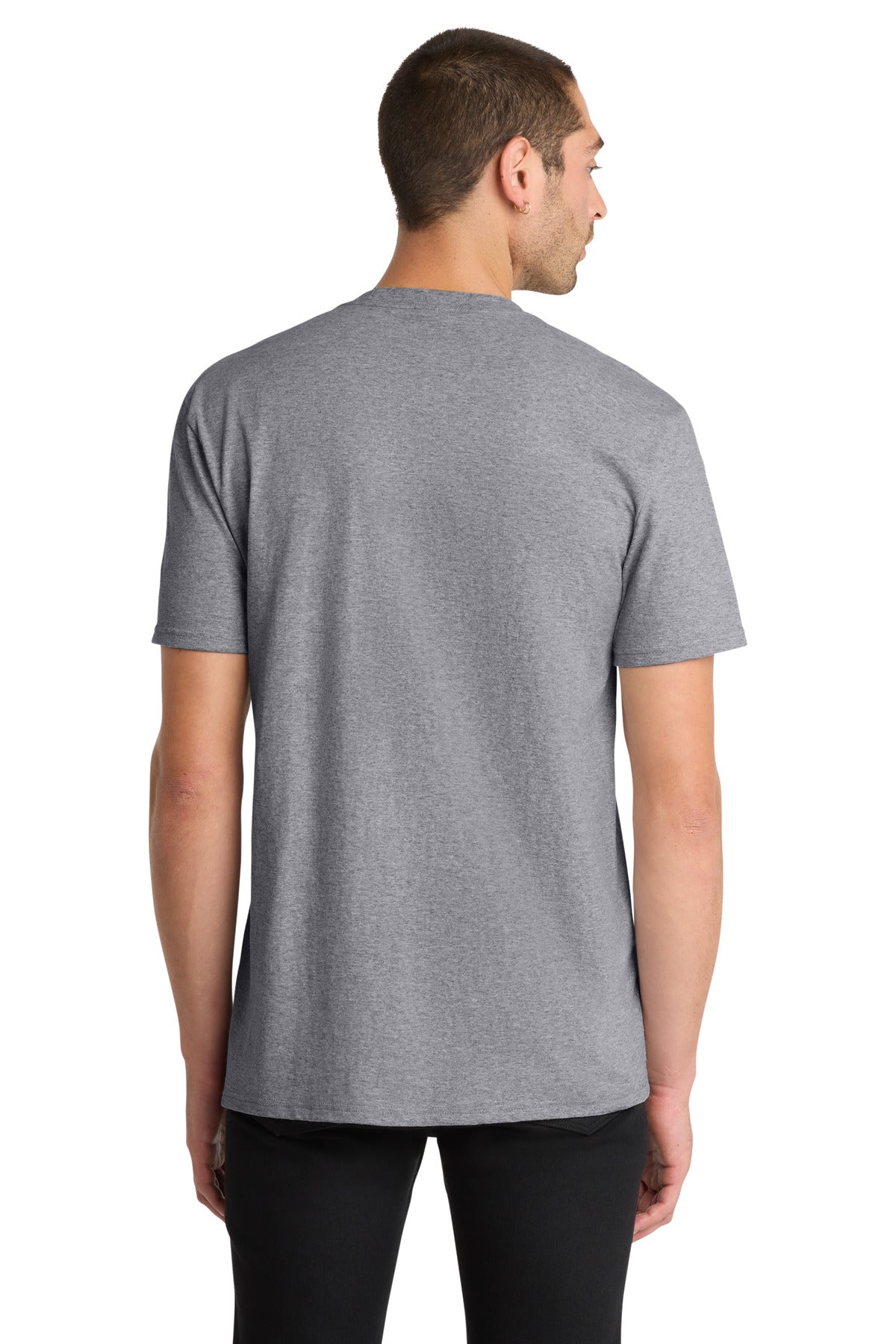 District The Concert Tee DT5000 - Heather Grey - back