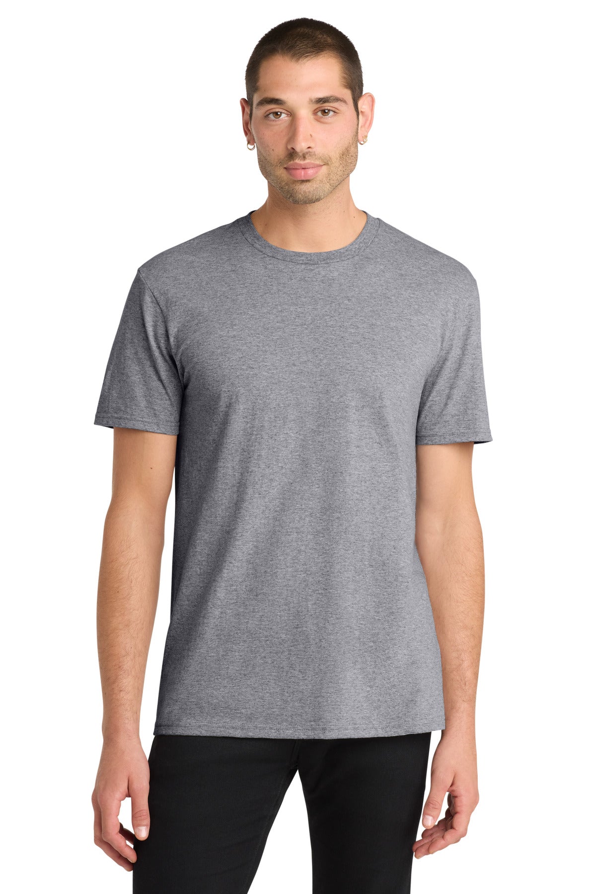 District The Concert Tee DT5000 - Heather Grey - front