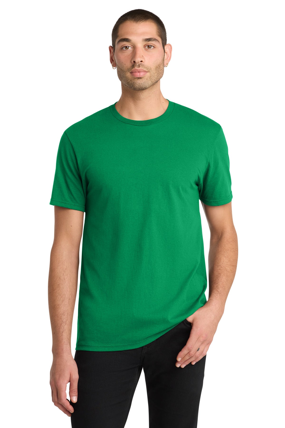 District The Concert Tee DT5000 - Kelly Green - front
