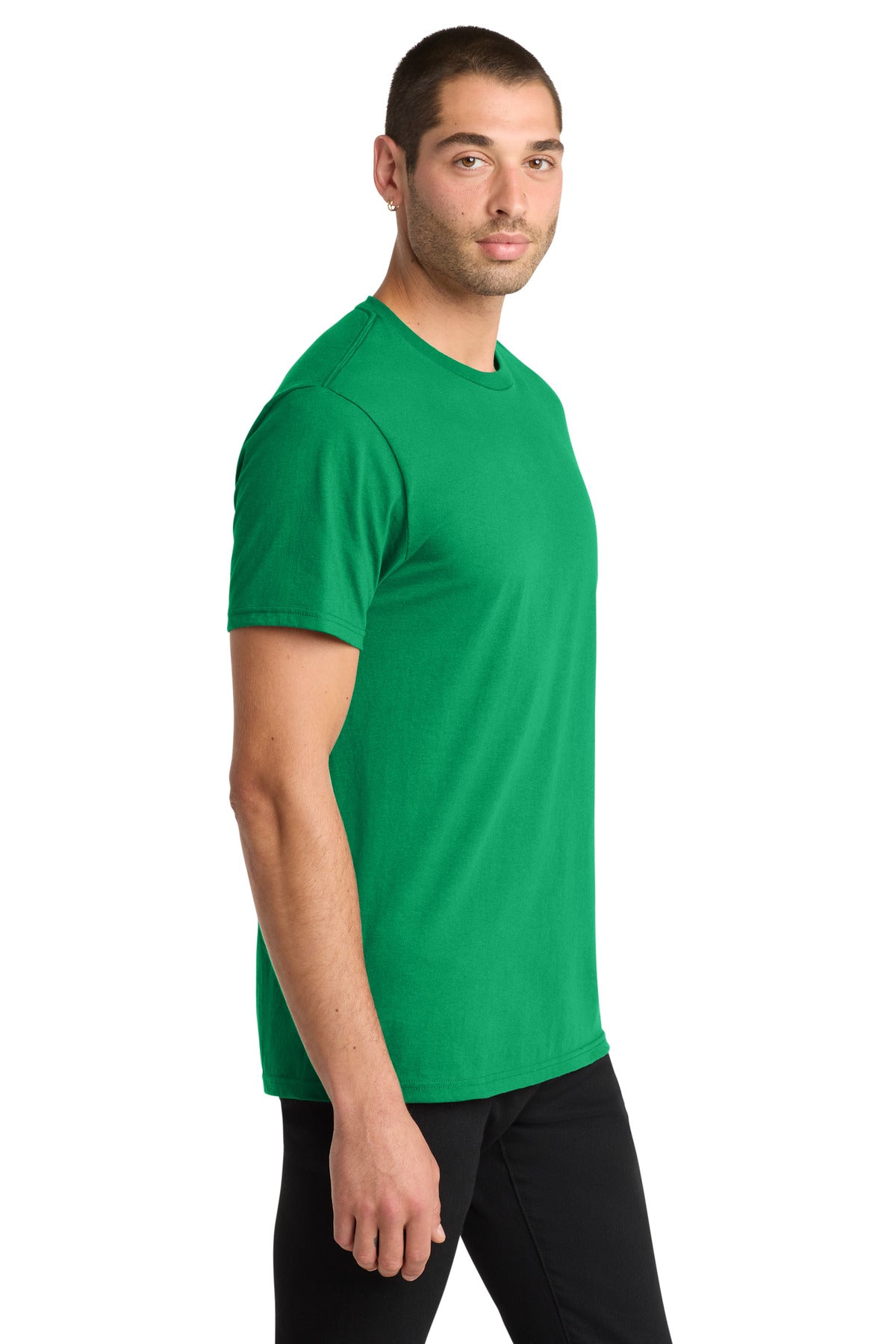 District The Concert Tee DT5000 - Kelly Green - side