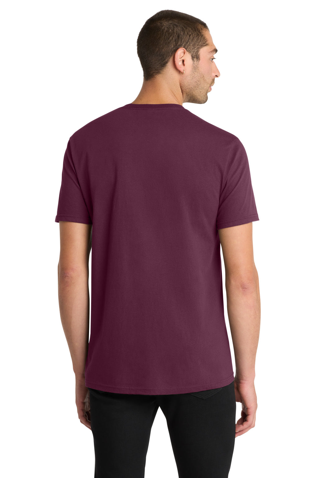 District The Concert Tee DT5000 - Maroon - back