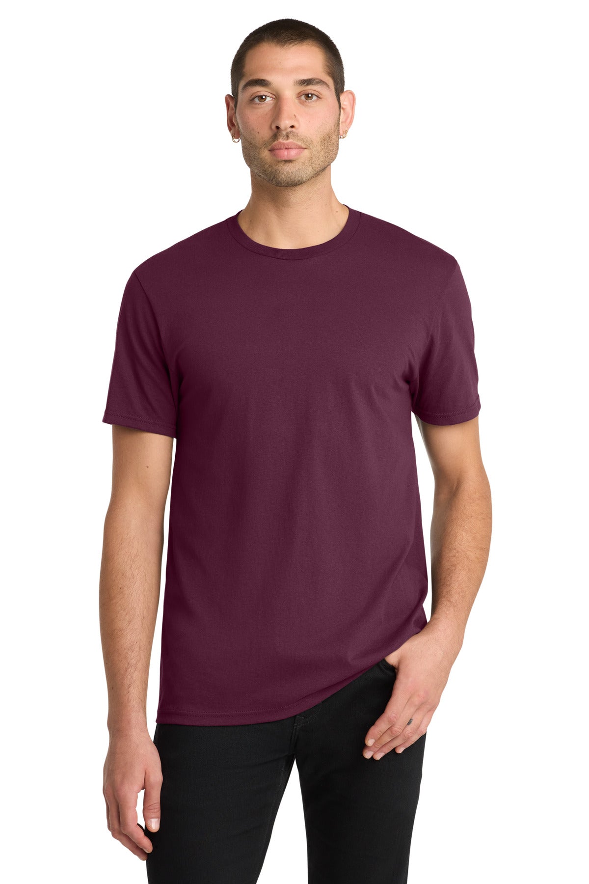 District The Concert Tee DT5000 - Maroon - front