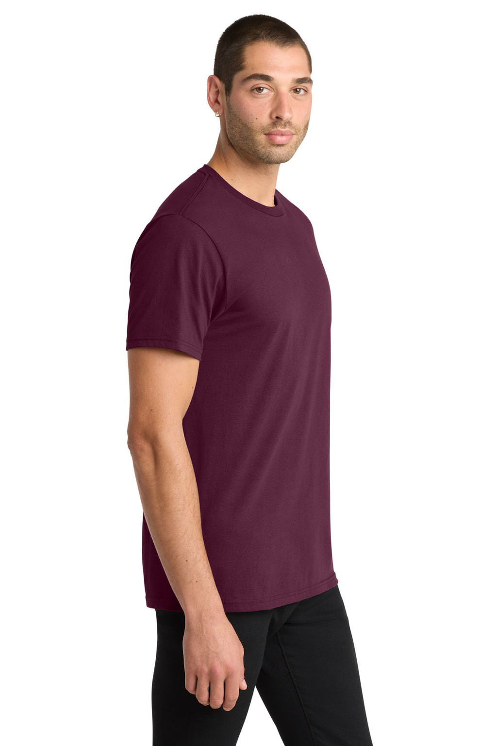 District The Concert Tee DT5000 - Maroon - side
