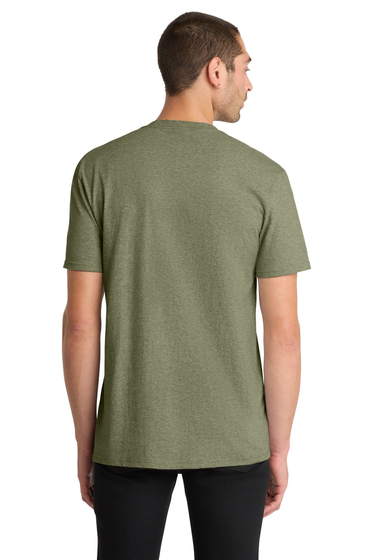 District The Concert Tee DT5000 - Military Green Frost - back