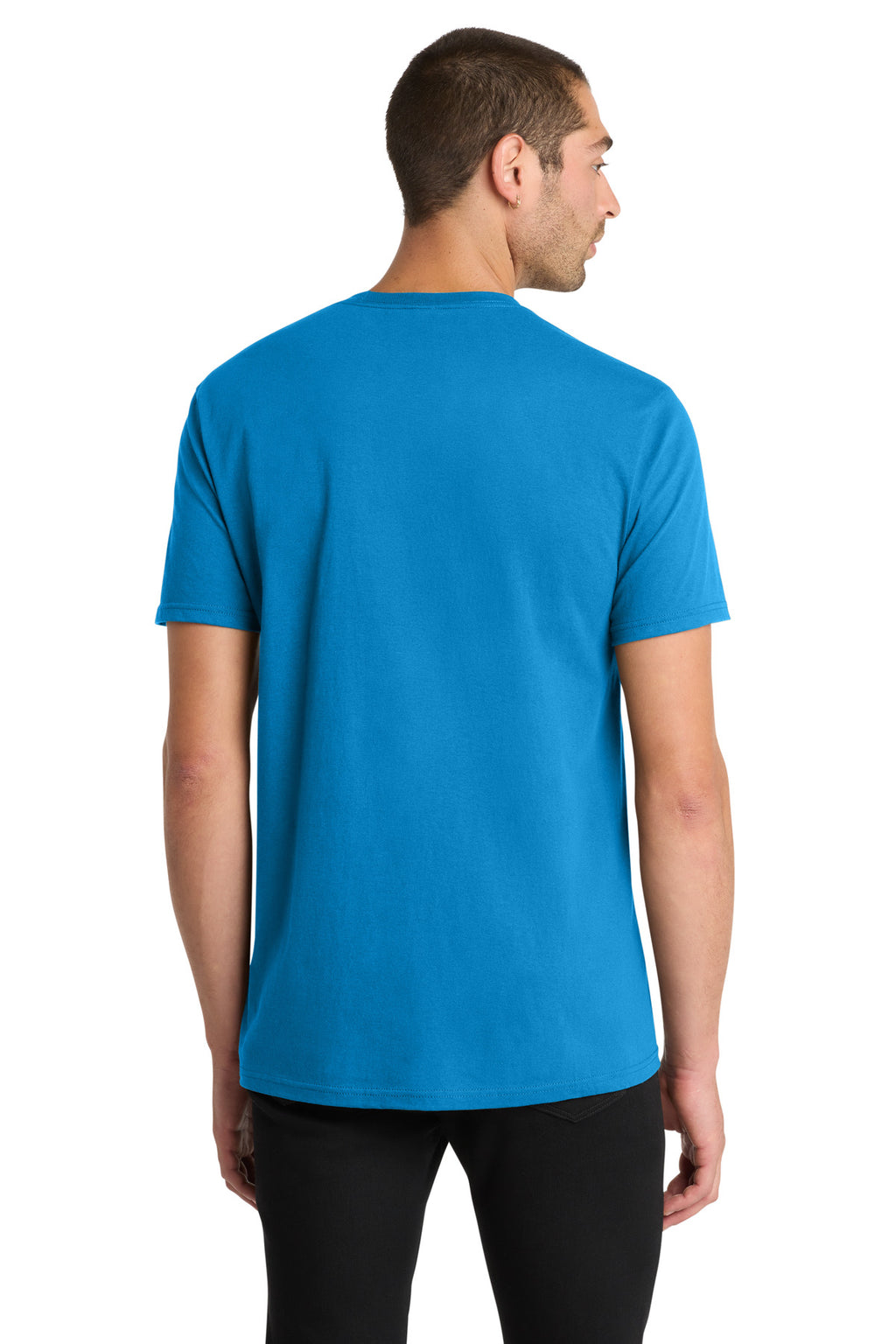 District The Concert Tee DT5000 - Neon Blue - back