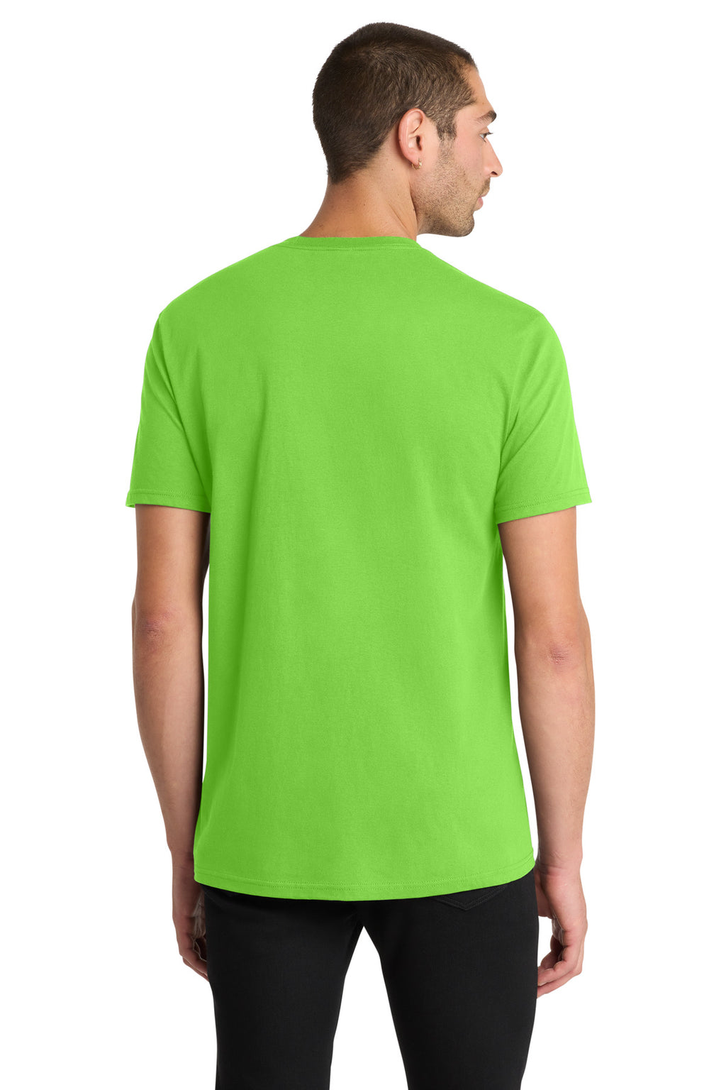 District The Concert Tee DT5000 - Neon Green - back