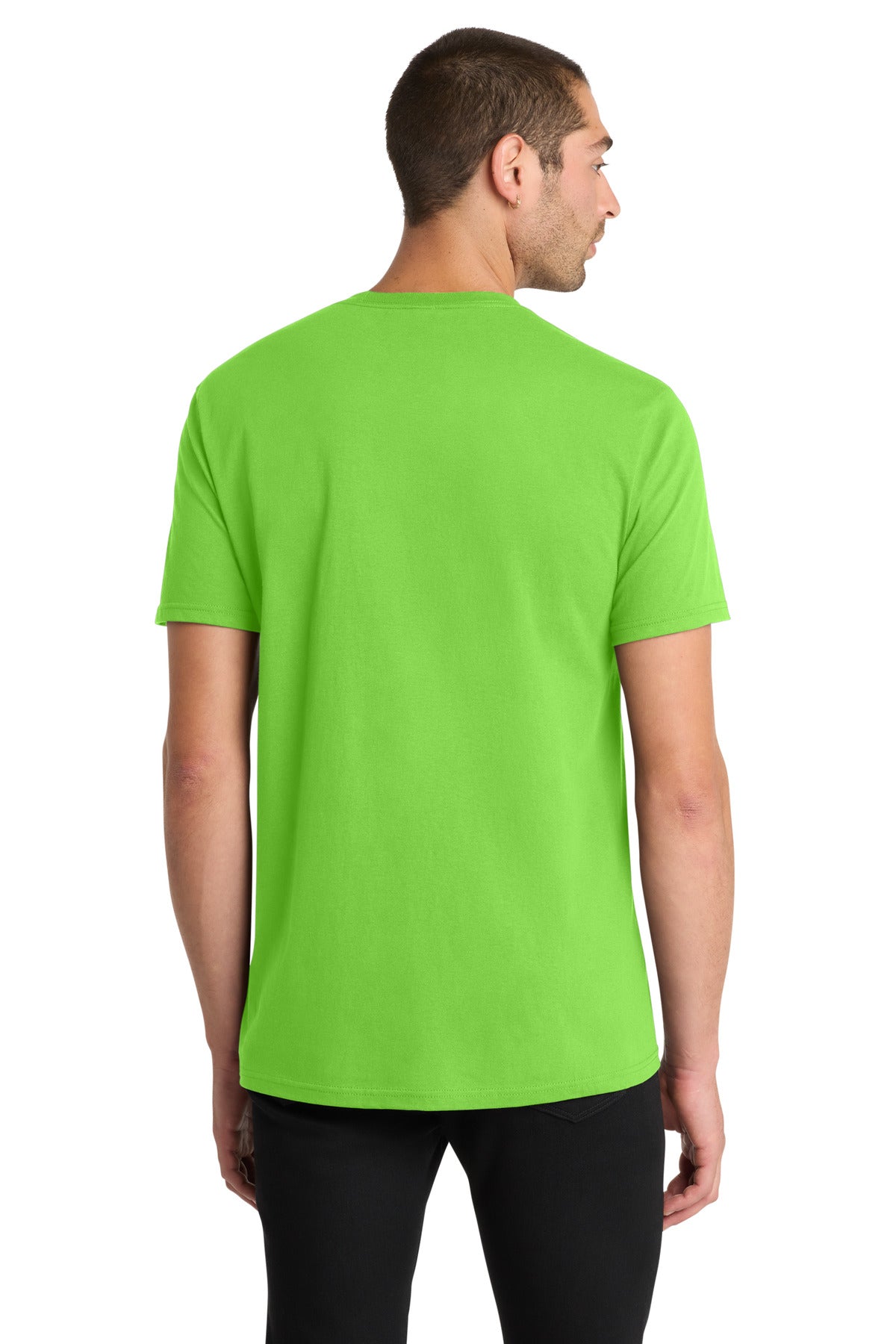 District The Concert Tee DT5000 - Neon Green - back