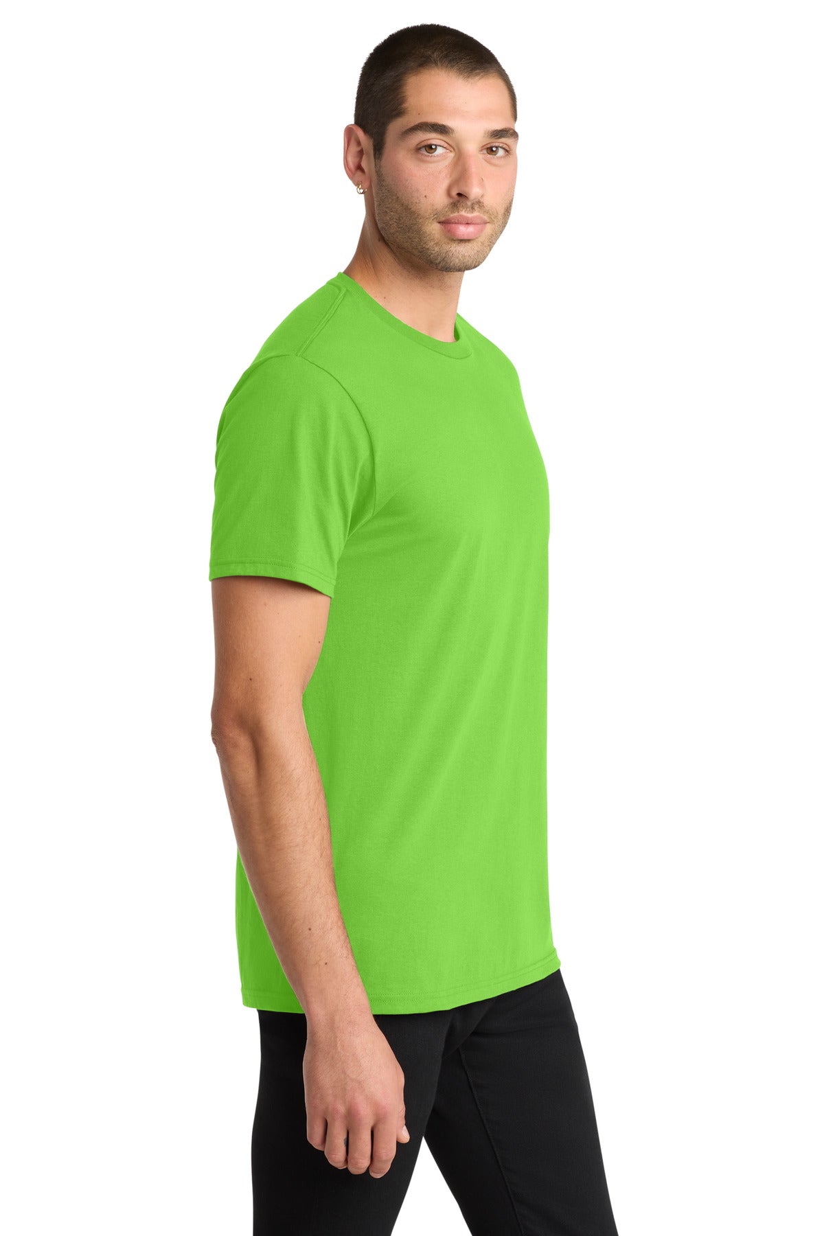 District The Concert Tee DT5000 - Neon Green - side
