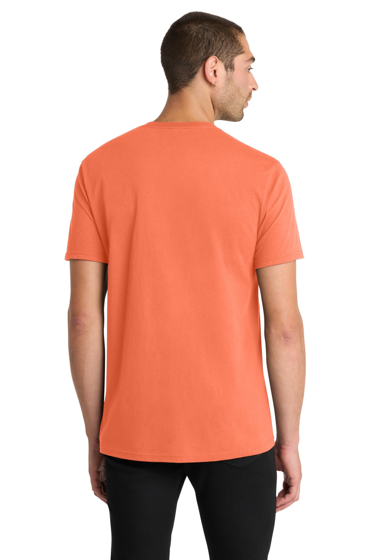 District The Concert Tee DT5000 - Neon Orange - back