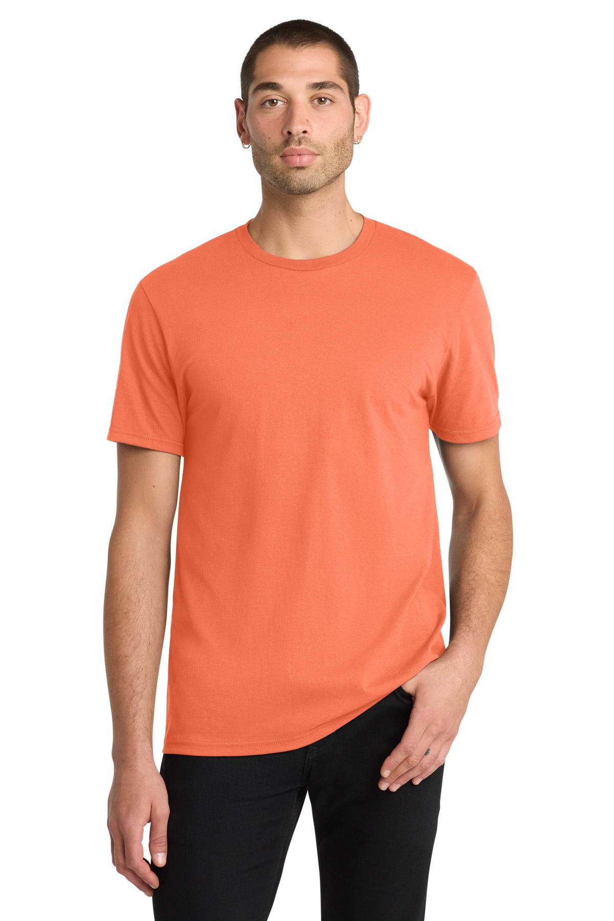 District The Concert Tee DT5000 - Neon Orange - front