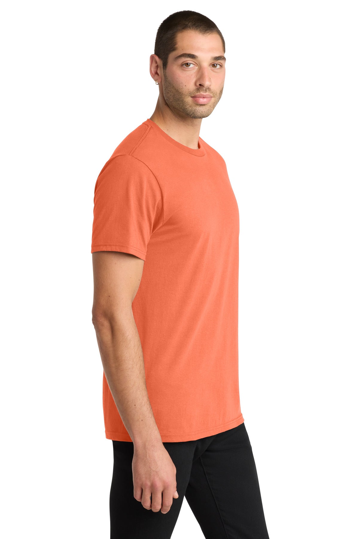 District The Concert Tee DT5000 - Neon Orange - side