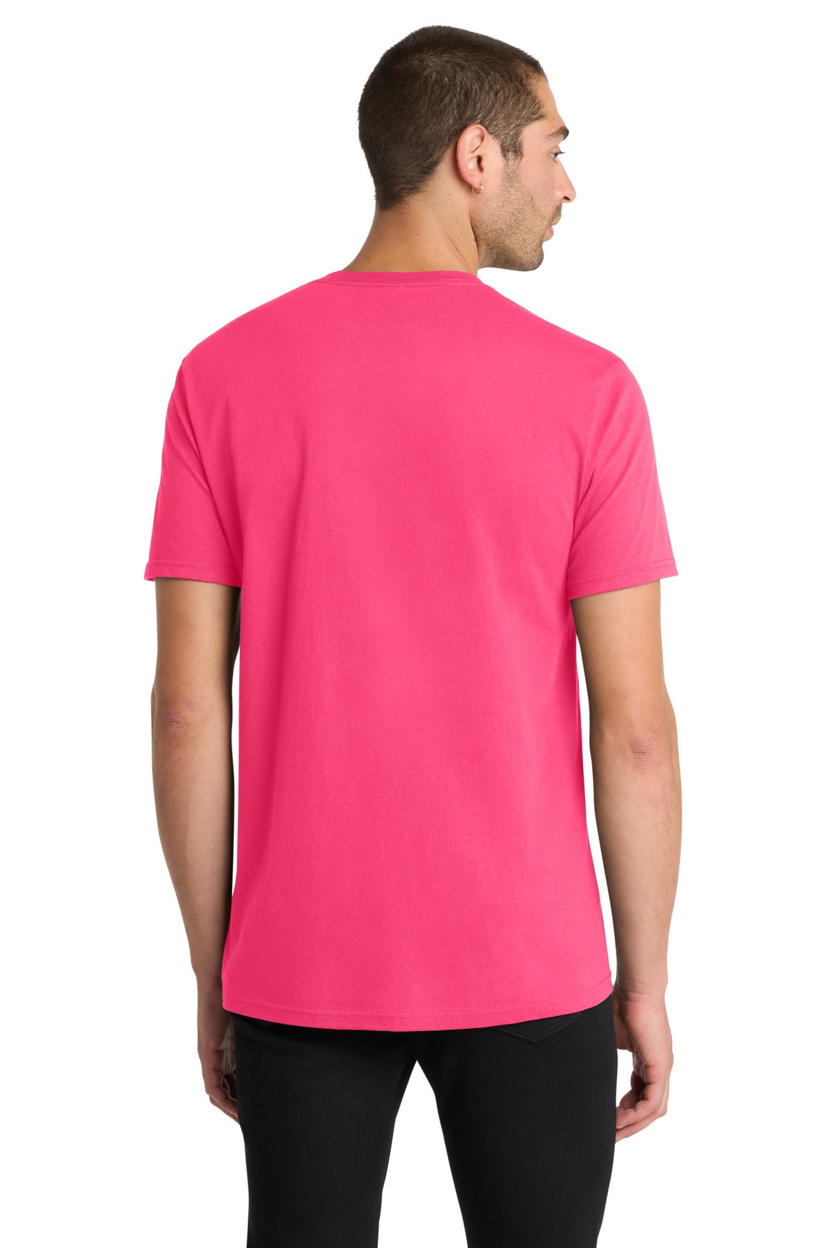 District The Concert Tee DT5000 - Neon Pink - back