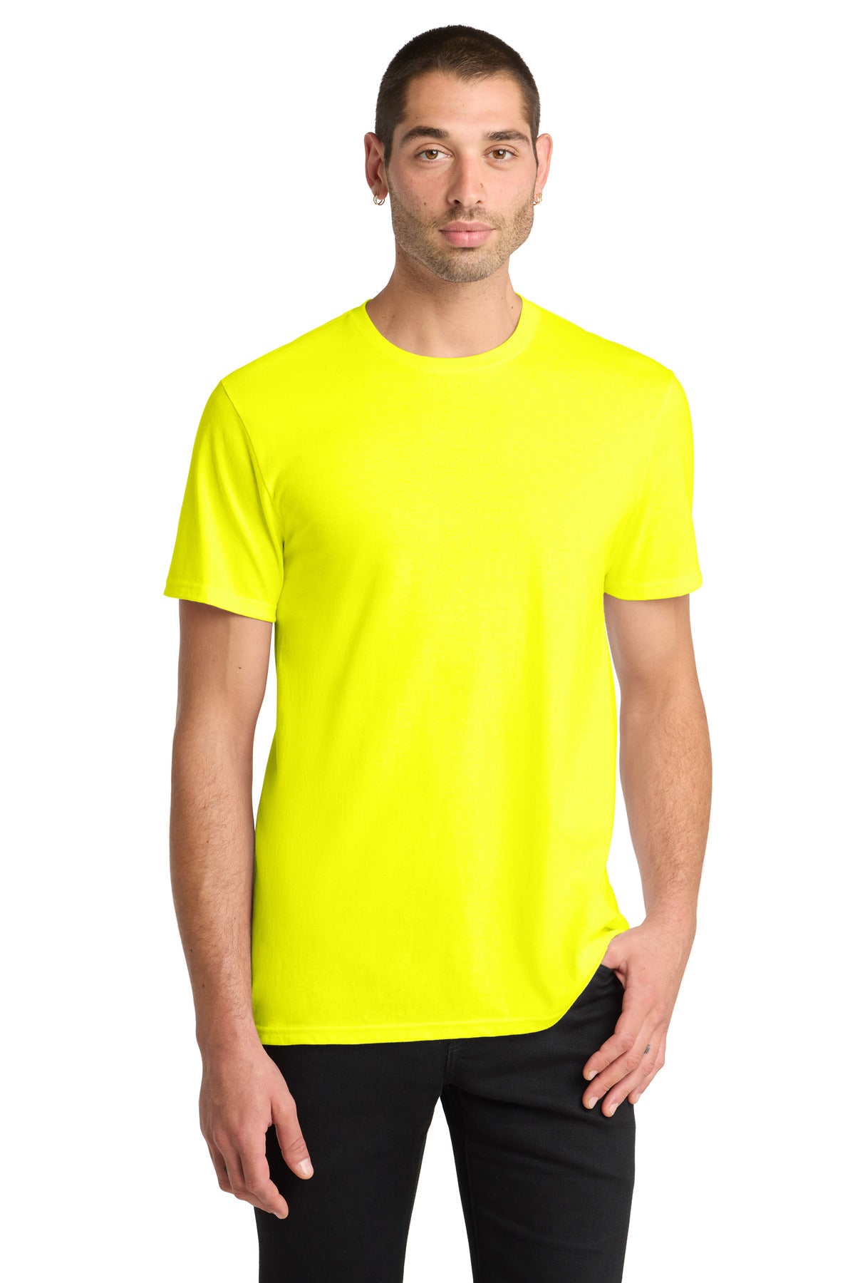 District The Concert Tee DT5000 - Neon Yellow - front