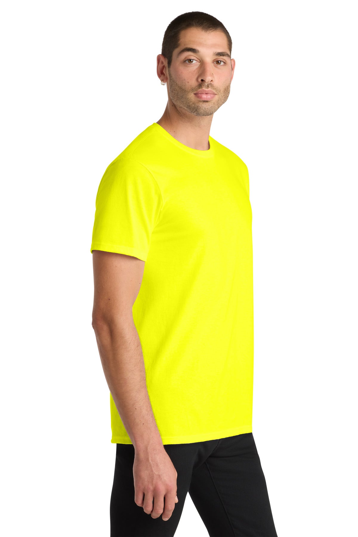 District The Concert Tee DT5000 - Neon Yellow - side