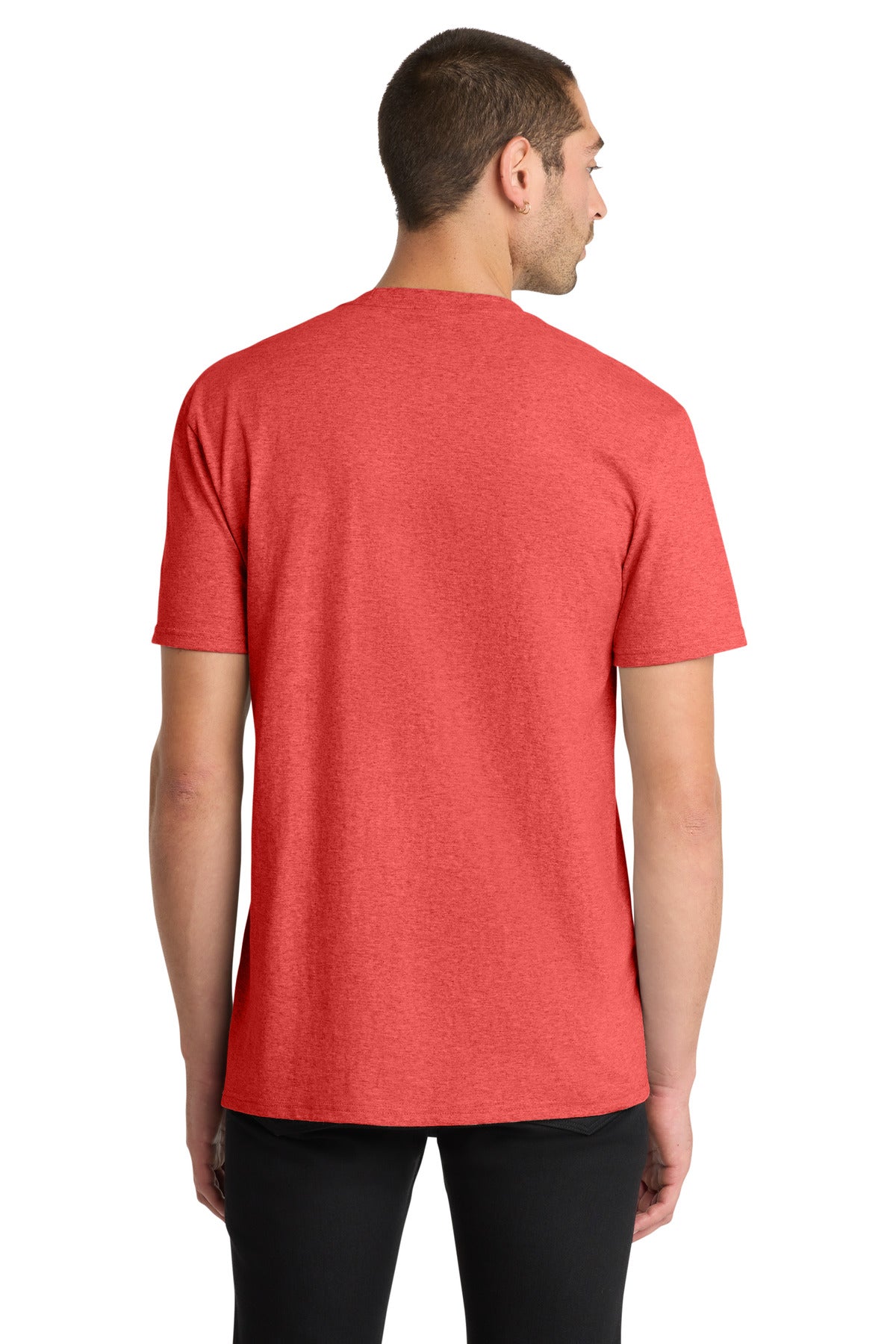 District The Concert Tee DT5000 - New Red Heather - back