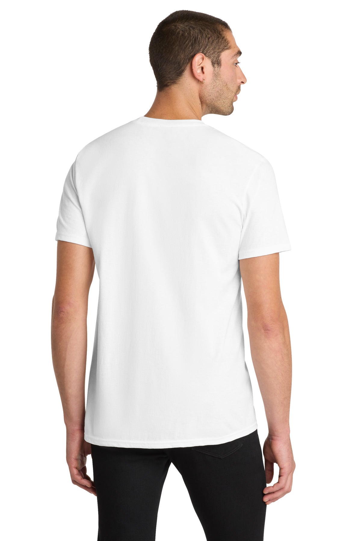 District The Concert Tee DT5000 - White - back