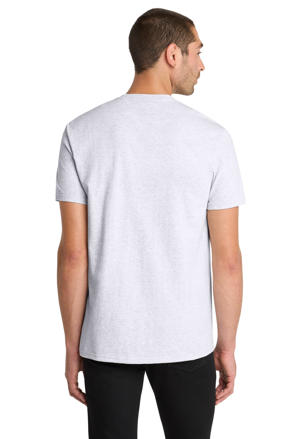 District The Concert Tee DT5000 - White Heather - back