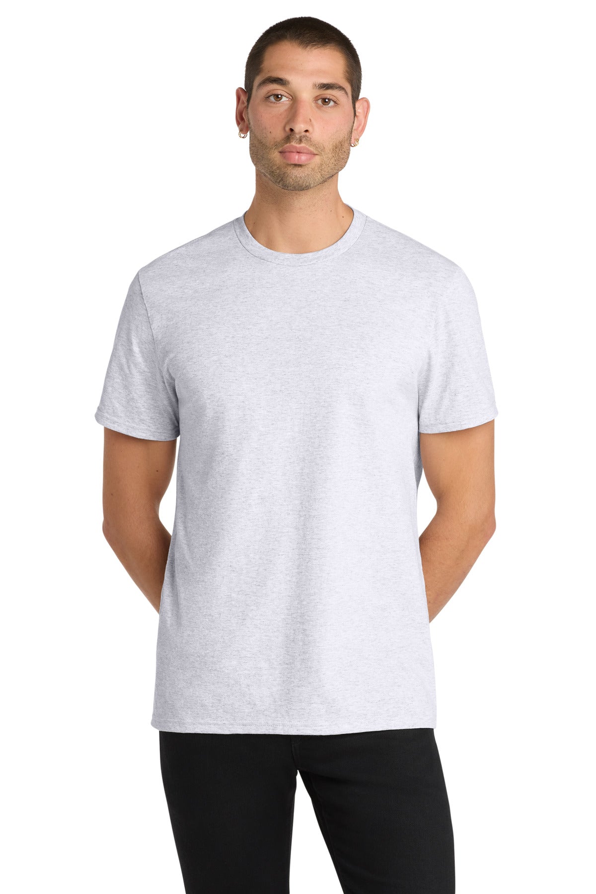 District The Concert Tee DT5000 - White Heather - front