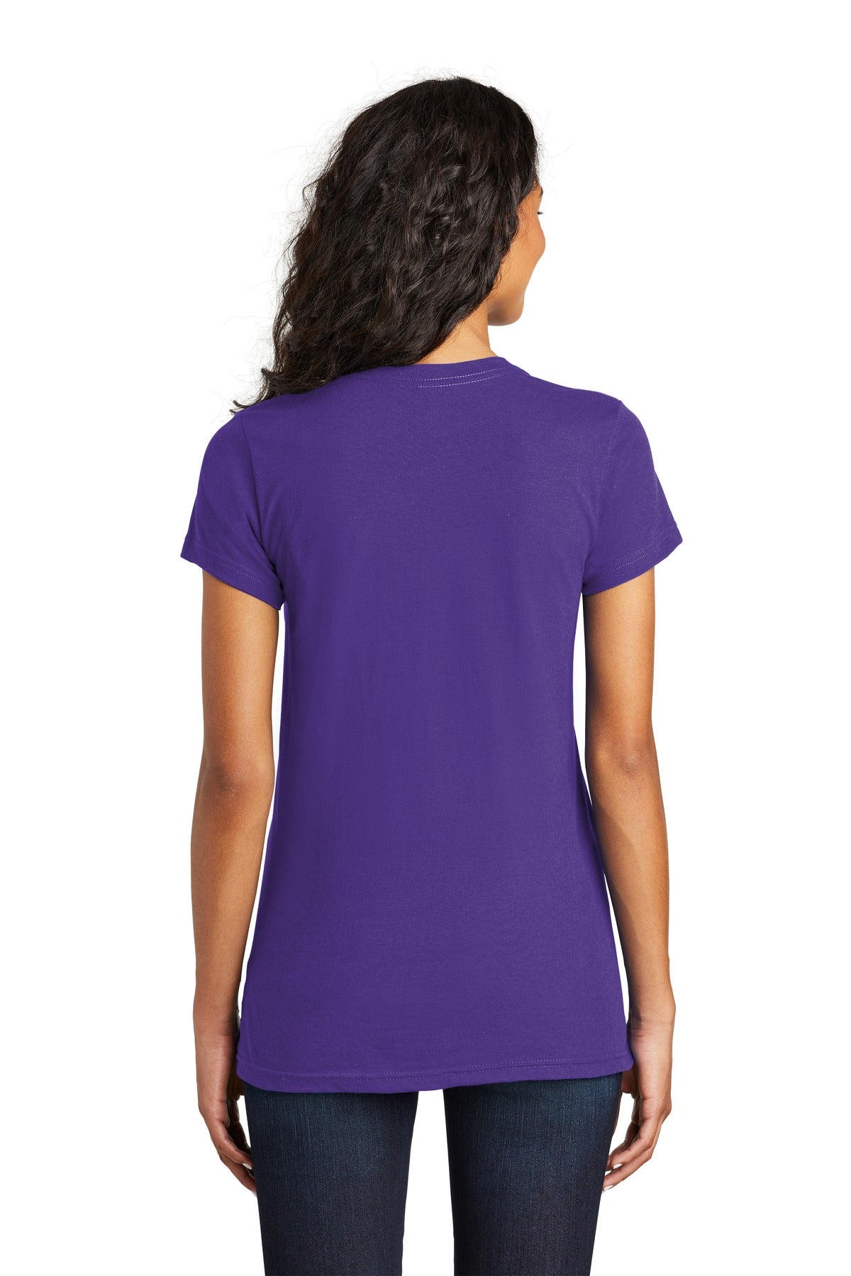 District Women's Fitted The Concert Tee DT5001 - Purple - back
