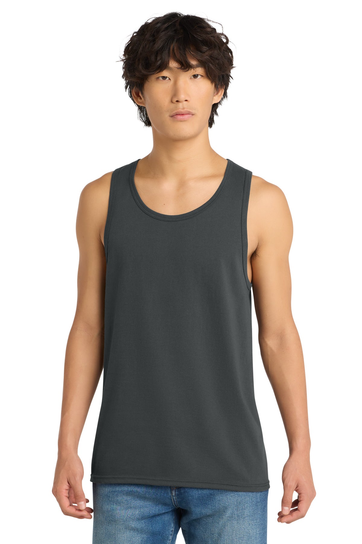 District The Concert Tank . DT5300 - Charcoal - front