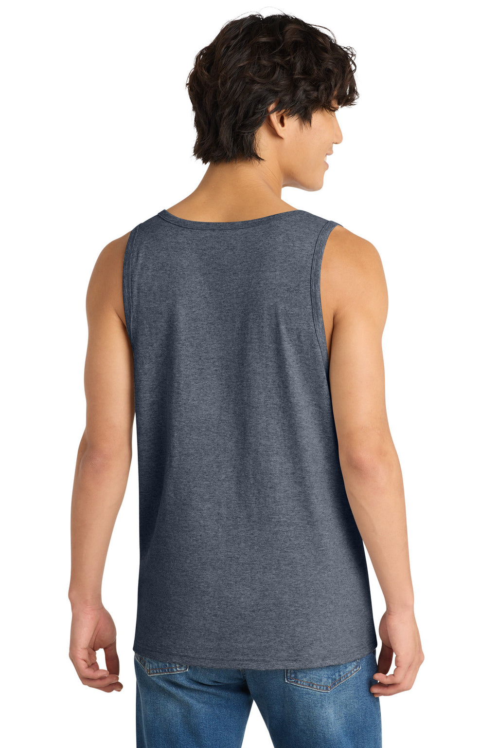District The Concert Tank . DT5300 - Heathered Navy - back