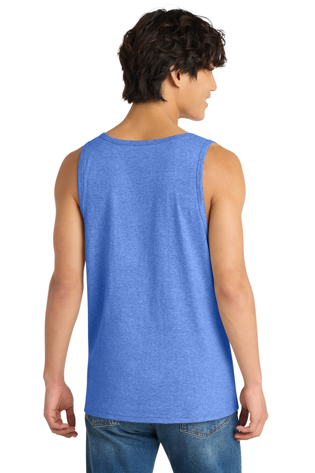 District The Concert Tank . DT5300 - Heathered Royal - back