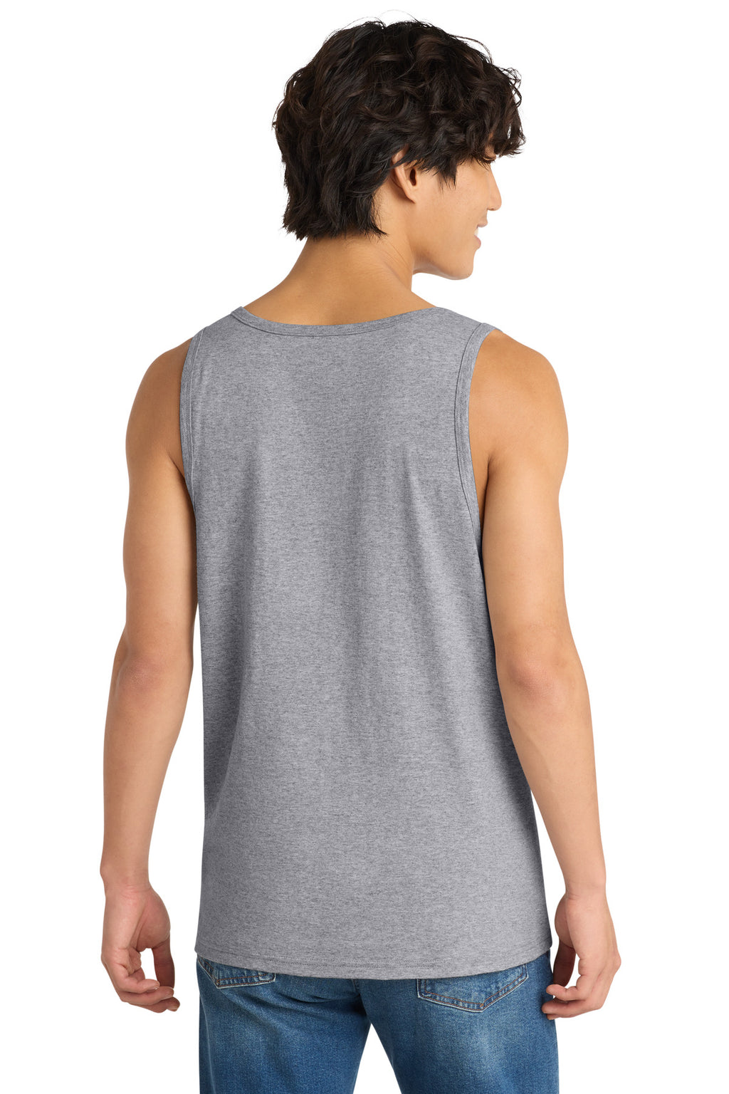District The Concert Tank . DT5300 - Heather Grey - back