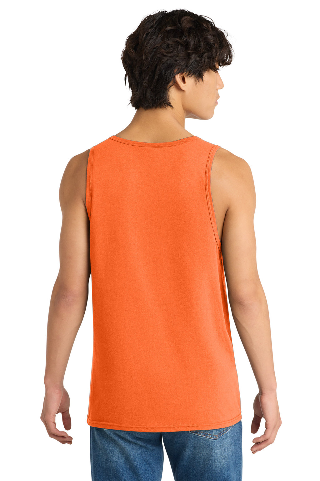 District The Concert Tank . DT5300 - Neon Orange - back