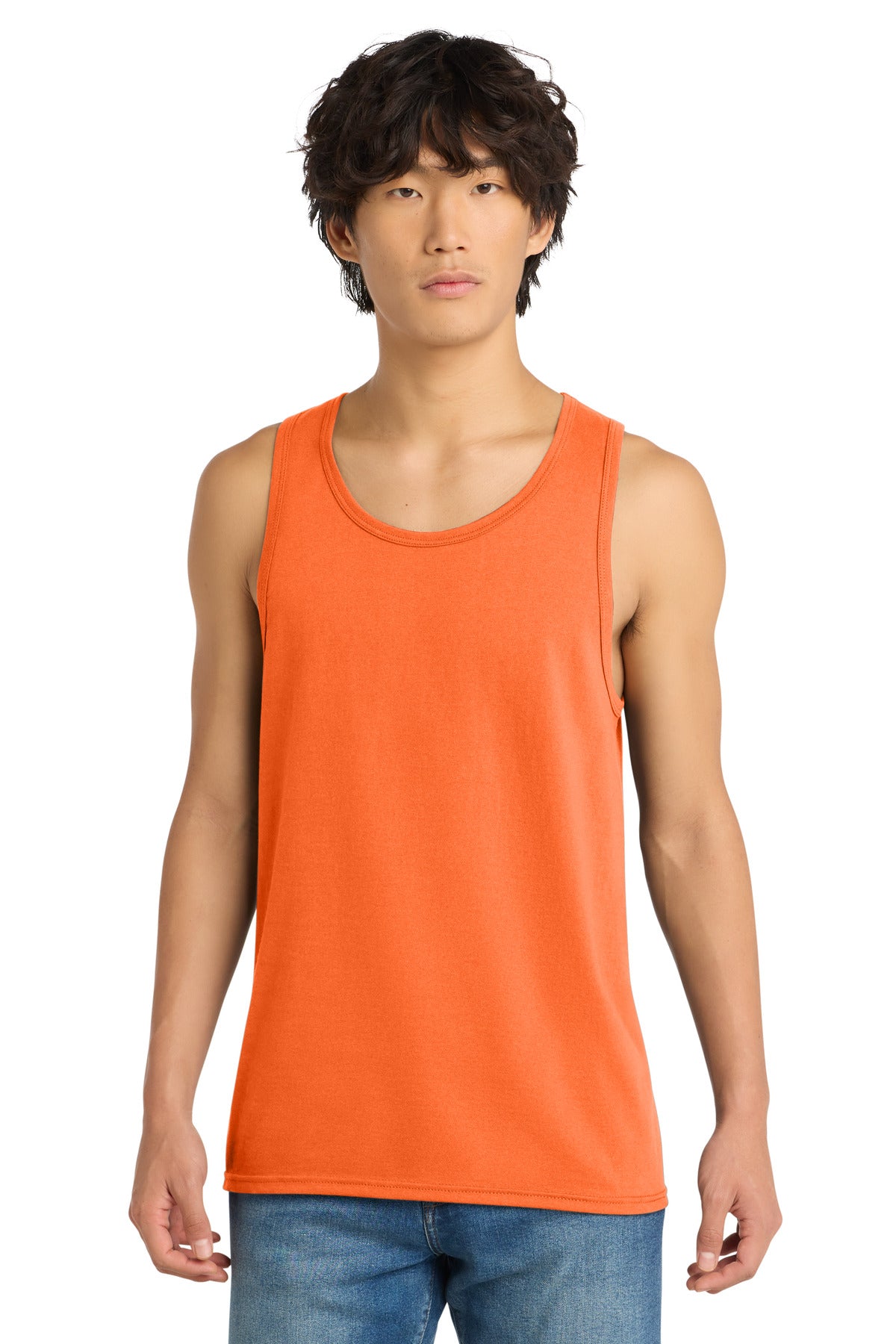 District The Concert Tank . DT5300 - Neon Orange - front