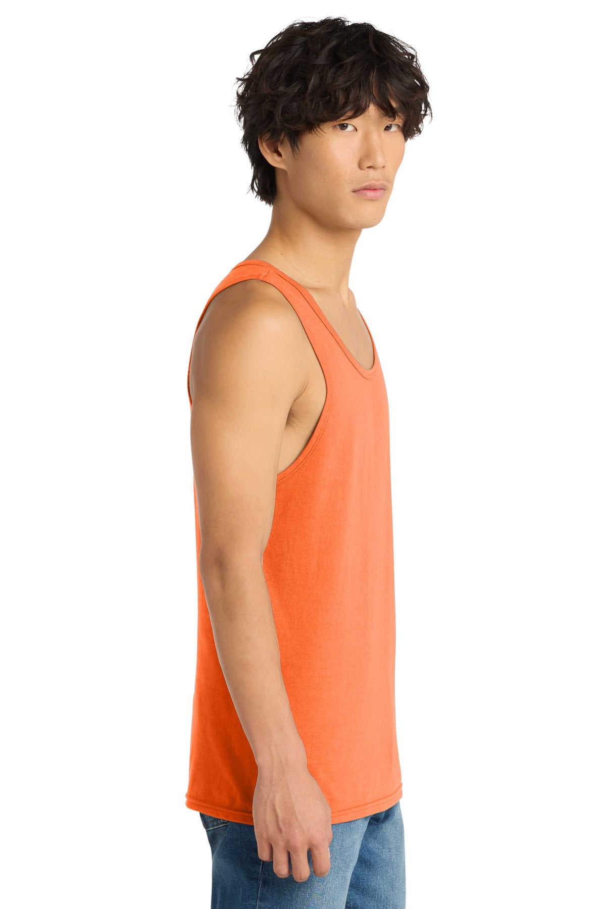 District The Concert Tank . DT5300 - Neon Orange - side