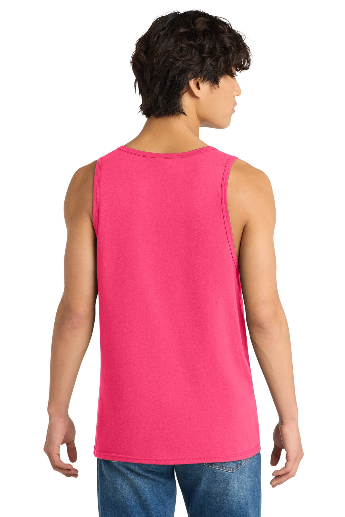 District The Concert Tank . DT5300 - Neon Pink - back