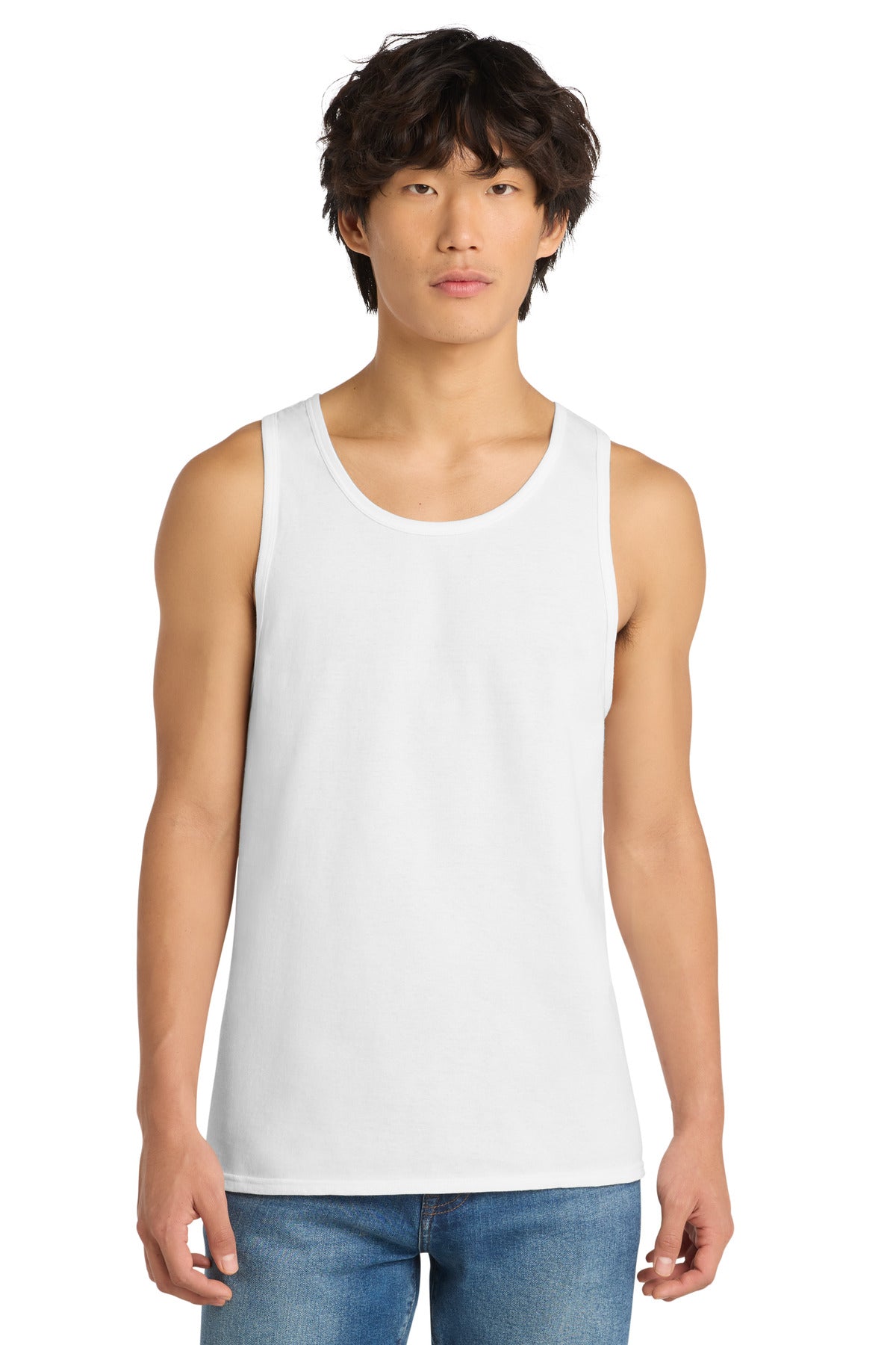District The Concert Tank . DT5300 - White - front