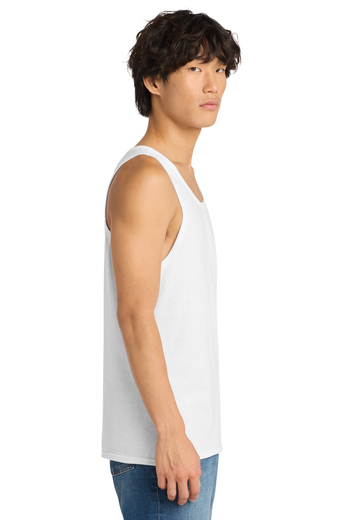 District The Concert Tank . DT5300 - White - side