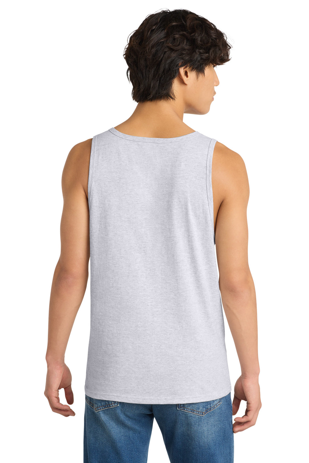 District The Concert Tank . DT5300 - White Heather - back