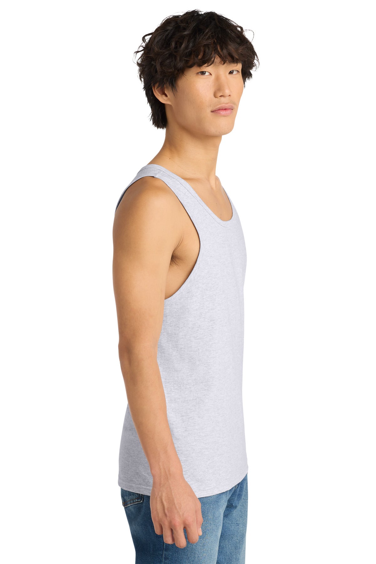 District The Concert Tank . DT5300 - White Heather - side