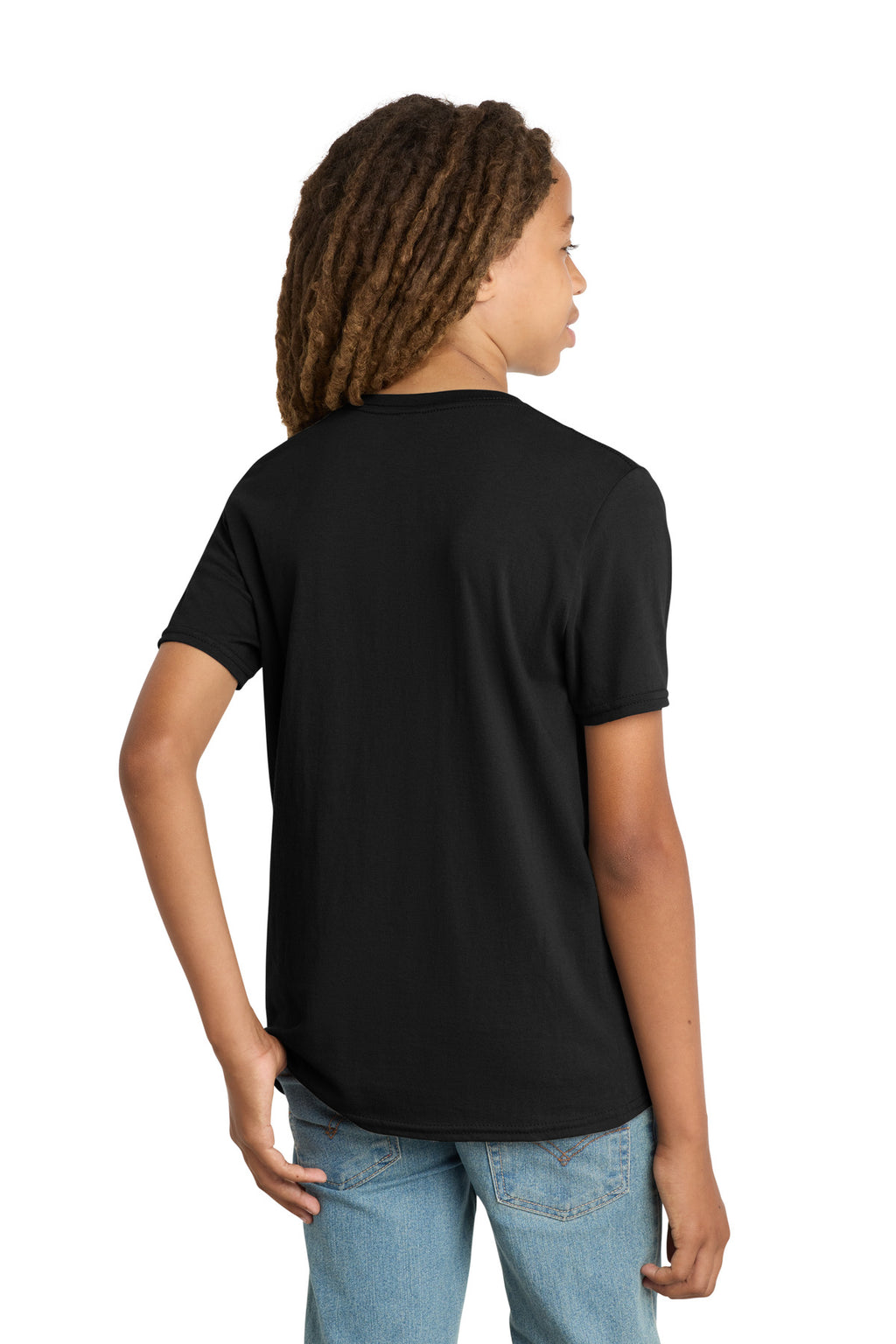 District Youth Very Important Tee . DT6000Y - Black - back