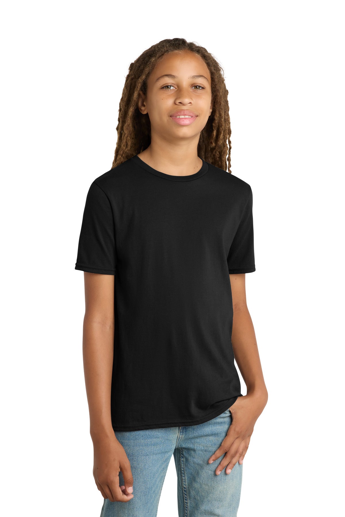 District Youth Very Important Tee . DT6000Y - Black - front
