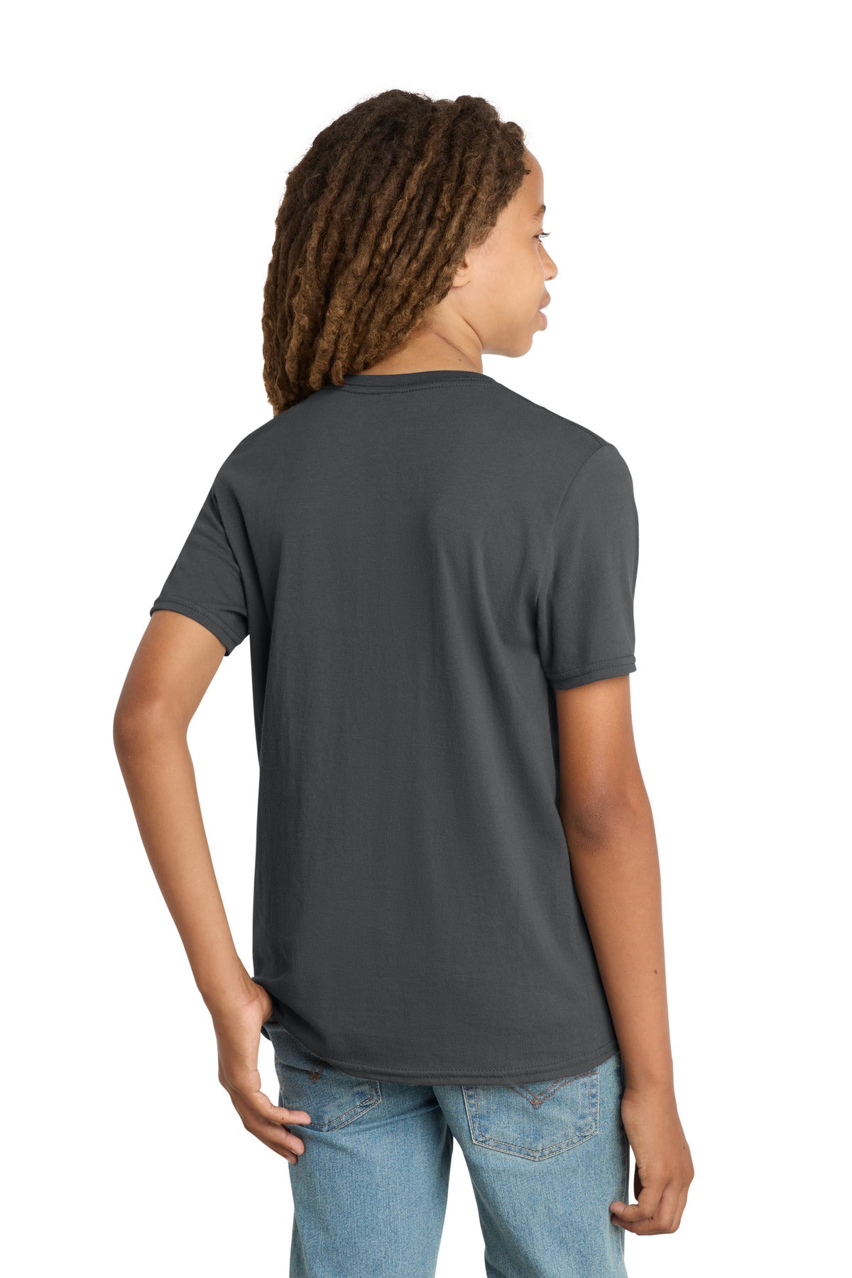 District Youth Very Important Tee . DT6000Y - Charcoal - back