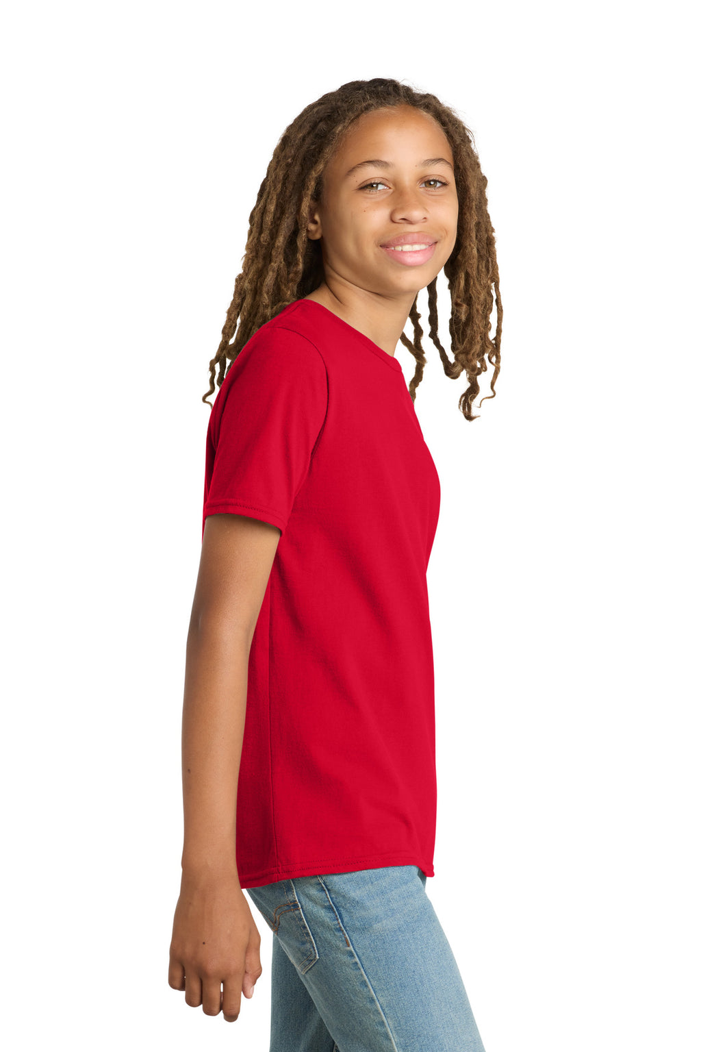 District Youth Very Important Tee . DT6000Y - Classic Red - side
