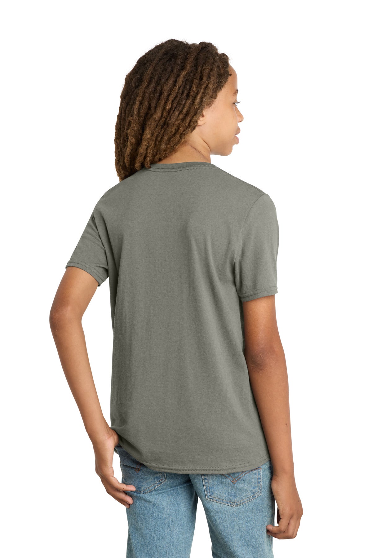 District Youth Very Important Tee . DT6000Y - Deep Smoke - back