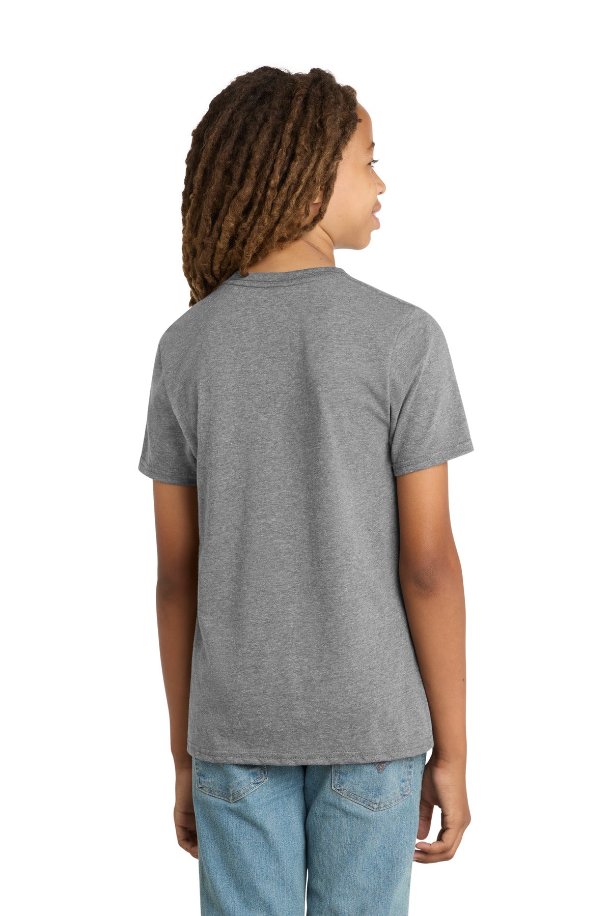 District Youth Very Important Tee . DT6000Y - Grey Frost - back