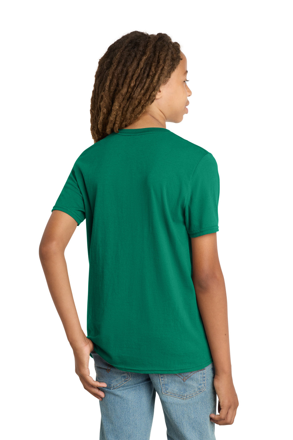 District Youth Very Important Tee . DT6000Y - Jewel Green - back