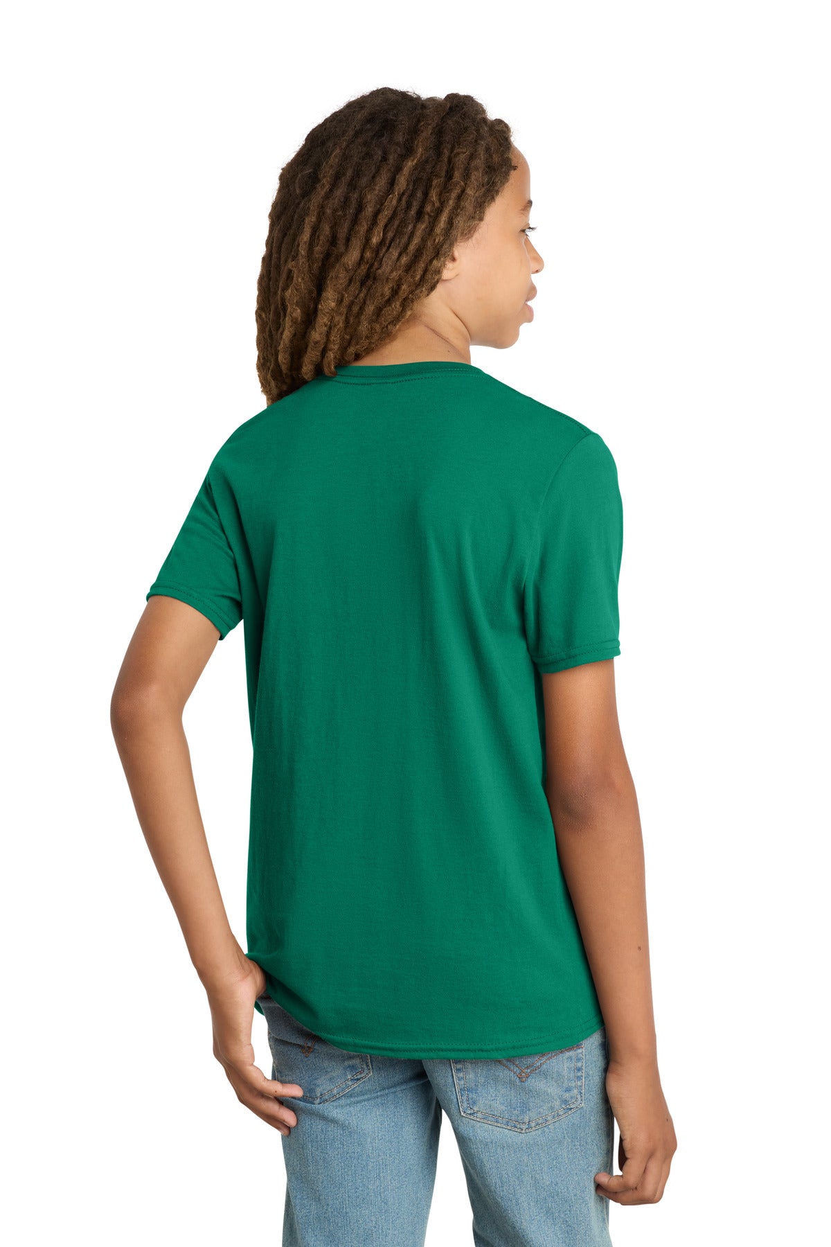 District Youth Very Important Tee . DT6000Y - Jewel Green - back