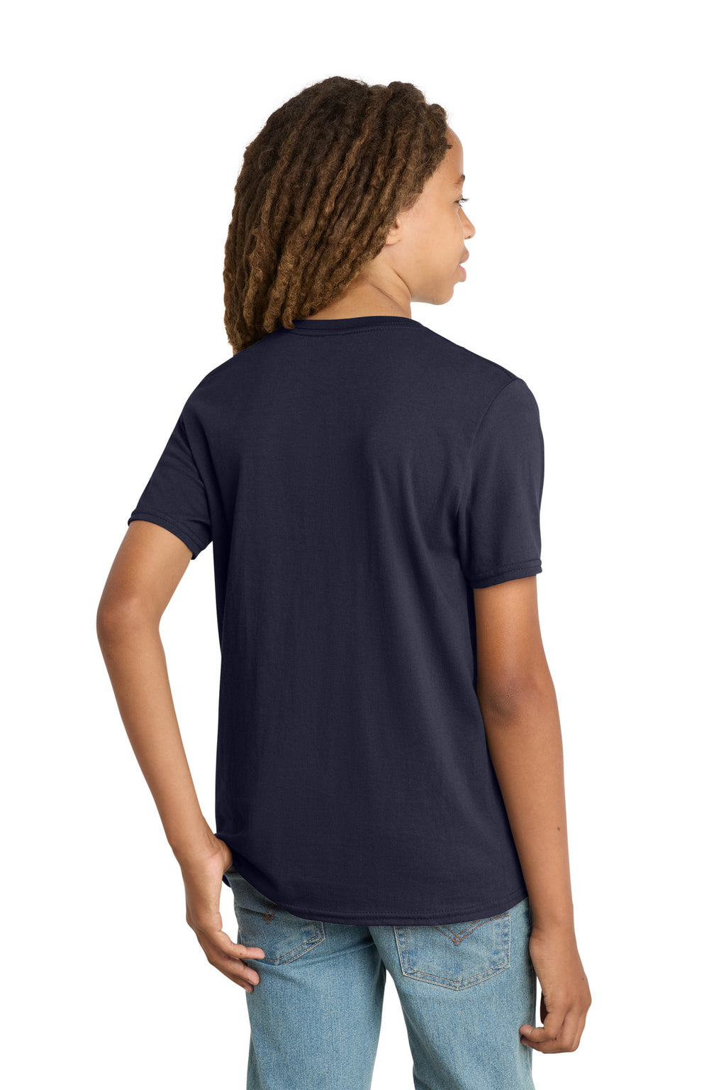 District Youth Very Important Tee . DT6000Y - New Navy - back