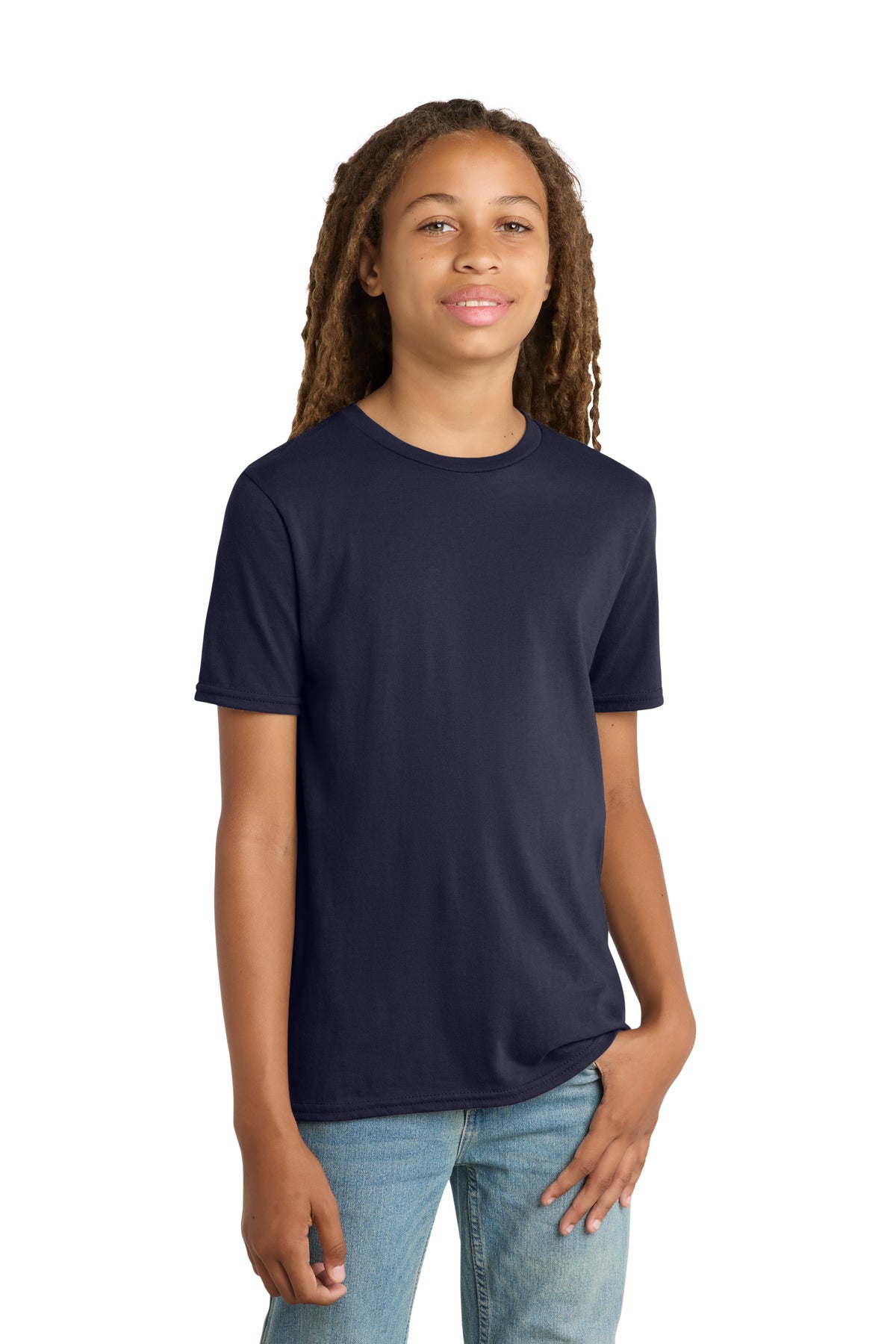 District Youth Very Important Tee . DT6000Y - New Navy - front